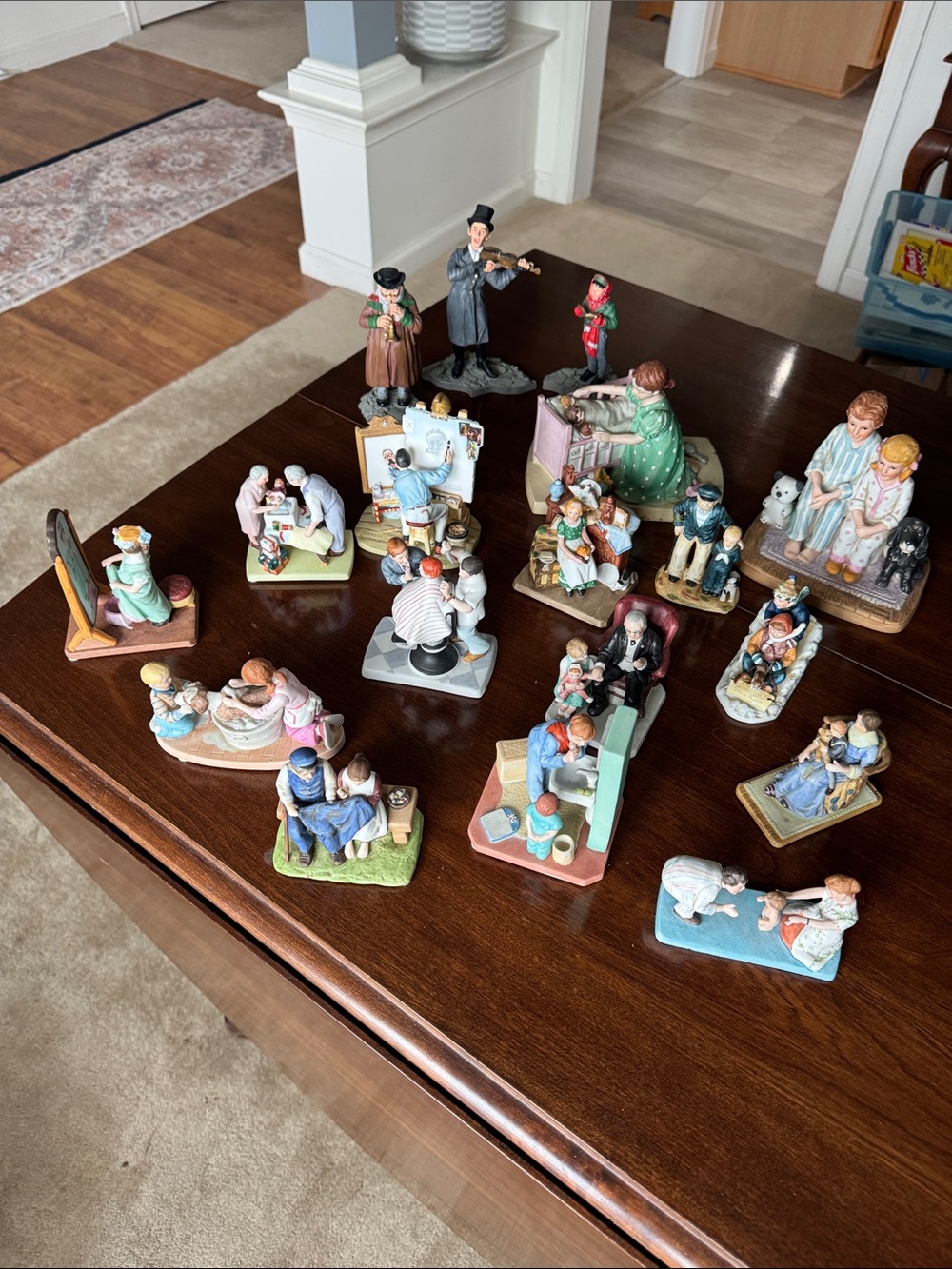 Norman Rockwell- 18 total AssortedFigurine Home Accents - Multi-Color